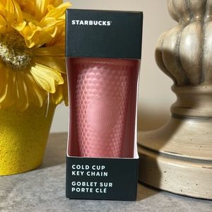 2022 Starbucks Pink Lemonade Studded Keychain